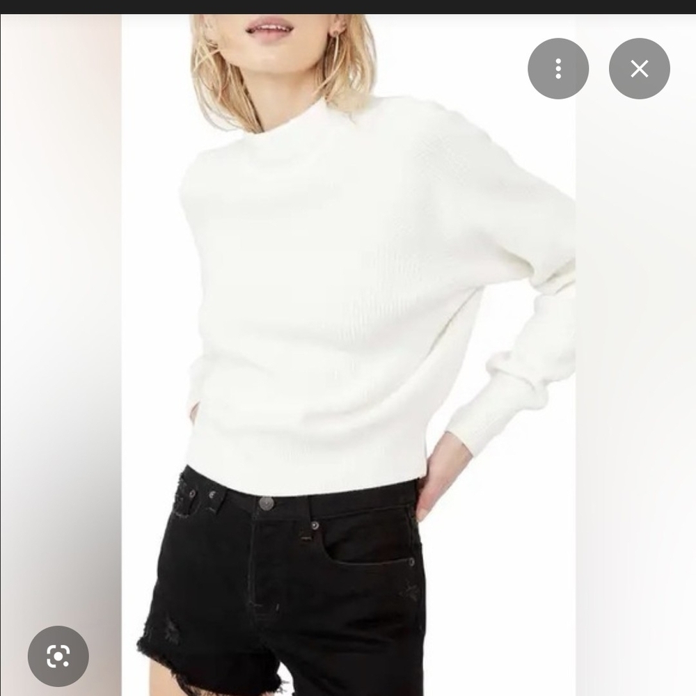 Free People Too Good Women's White Sweater